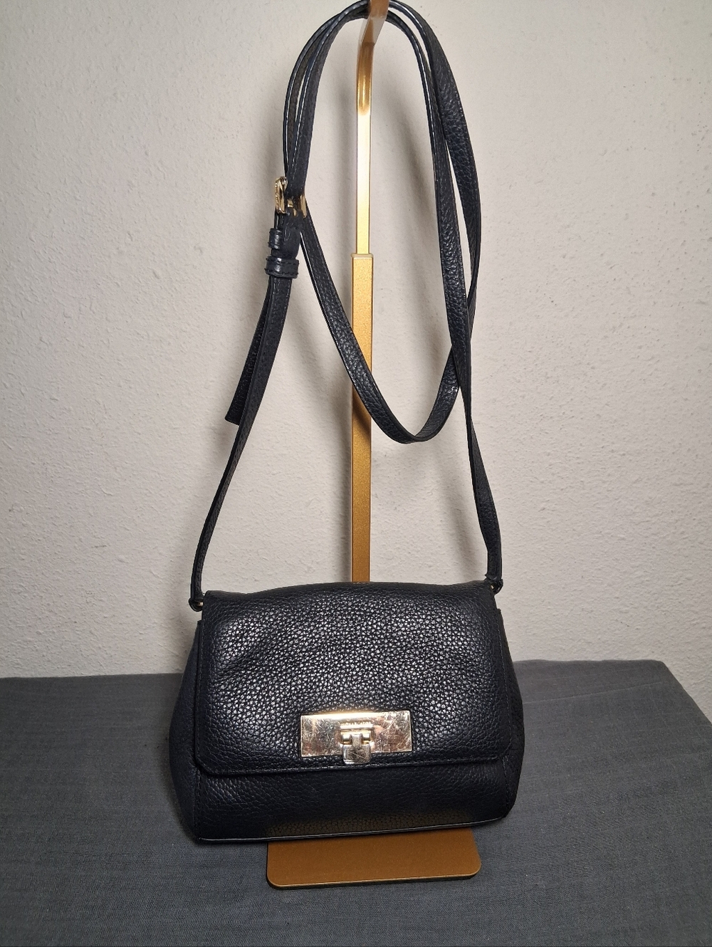 Michael Kors Small Callie Black Crossbody With Adjustable Strap